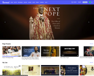 Screenshot of Front Page of Formed